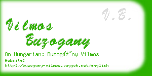 vilmos buzogany business card